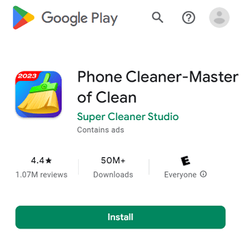 Phone cleaner android app