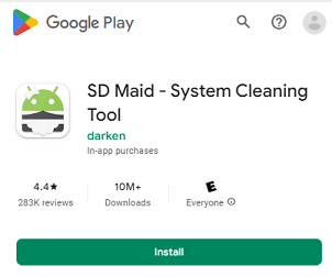 SD maid system cleaning app