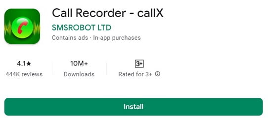 Call recorder callx app