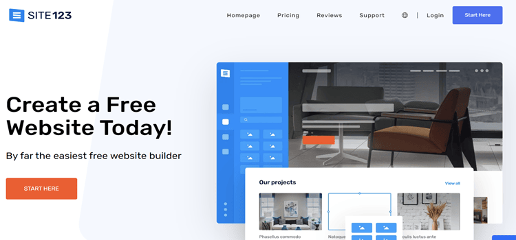 123 Website builder for mobile