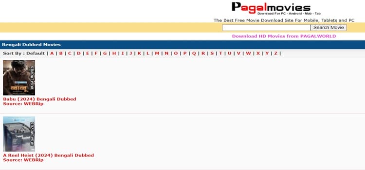 Pagalmovies bengali dubbed movies site